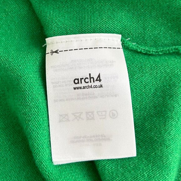 Arch4 Bailey Cashmere V-Neck Sweater in Kelly Green Size XS - Picture 6 of 9